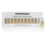 Box of DERMOTECHNOLOGY® Revitalizing Serum monodoses, formulated for external use with natural bioactive ingredients.