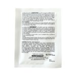 Back label of DERMOTECHNOLOGY BIO-CELLULOSE Face Mask detailing active ingredients and usage