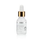 DERMOTECHNOLOGY® Eye Serum bottle with dropper, targeting dark circles, puffiness, and wrinkles for youthful eyes.