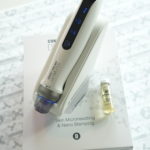 Dermopen professional microneedling device displayed on packaging