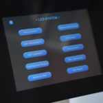 DermoLed 7 LED phototherapy touchscreen control panel with treatment programs