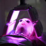 DermoLed 7 LED phototherapy treatment session in aesthetic clinic