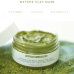 Matcha clay mask display